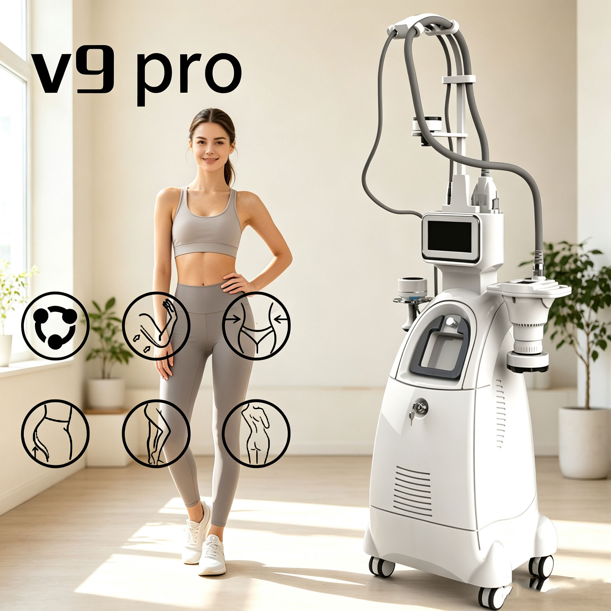 Body Brush - V9 PRO Vakuum-Roller Körperpflegegerät zur Hautstraffung,