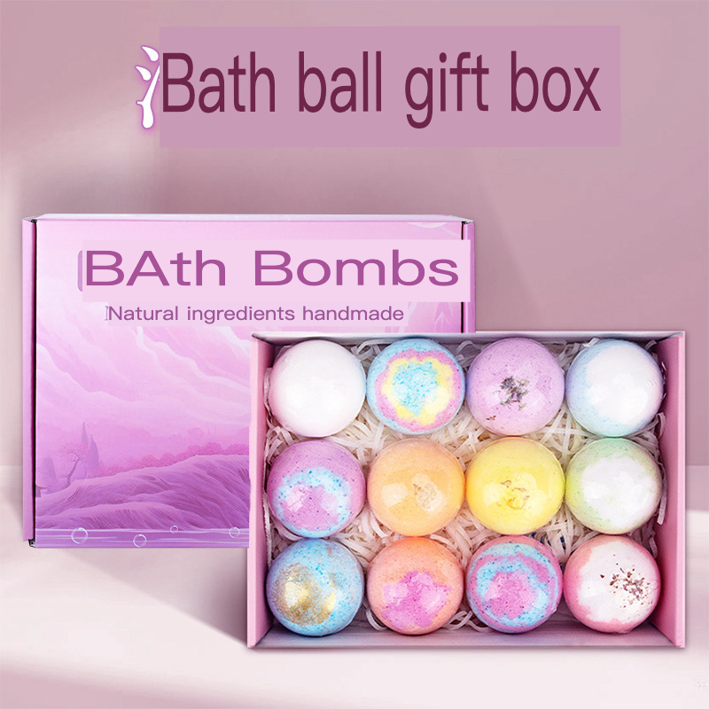 Bath Salts - Explosions-Salzball mit getrockneten Blumen und ätherischen