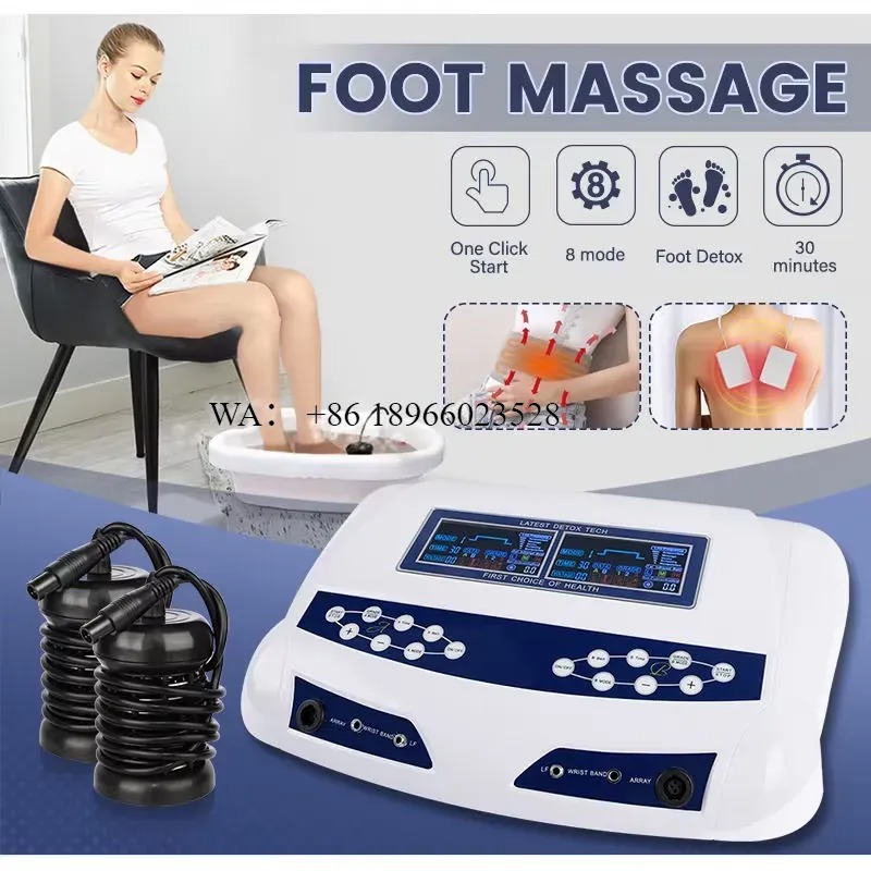 Foot Spa - WMWMNU Neues tragbares ionisches Entgiftungs-Fuß-SPA-Gerät aus