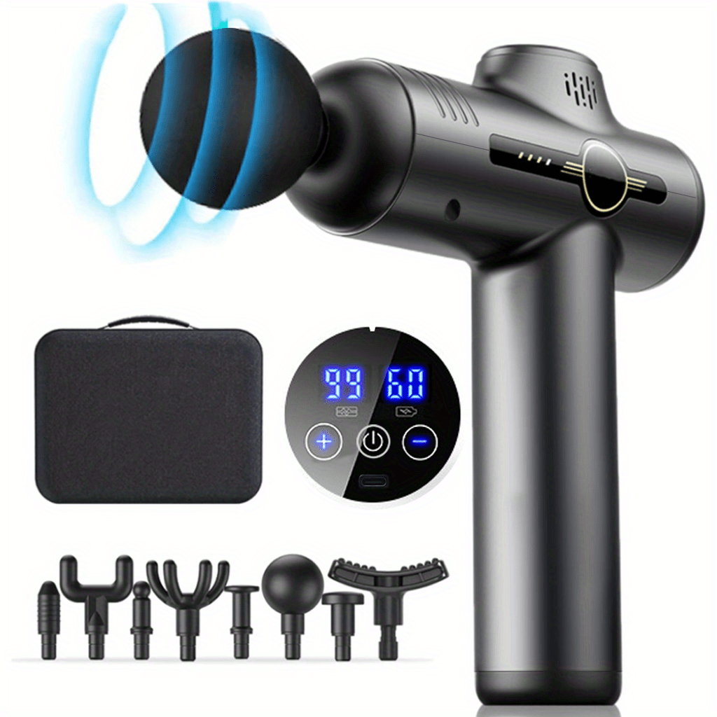 Massage Gun - 99-Niveau-Massagepistole, Faszien, tiefe Muskel, Entspannung, Körper,