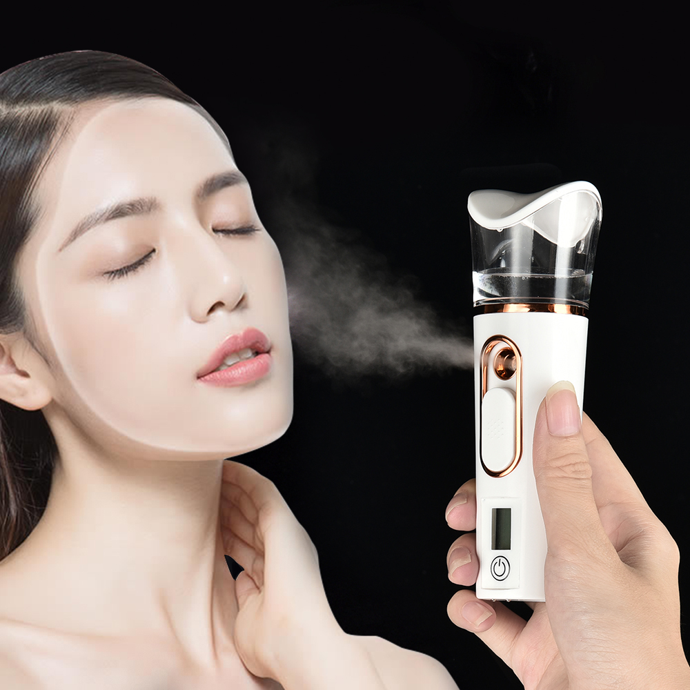 Face Steamer - Gesichtsdampfer Nano-Zerstäuber 25ml Feuchtigkeitsspendend mit Feuchtigkeitstester