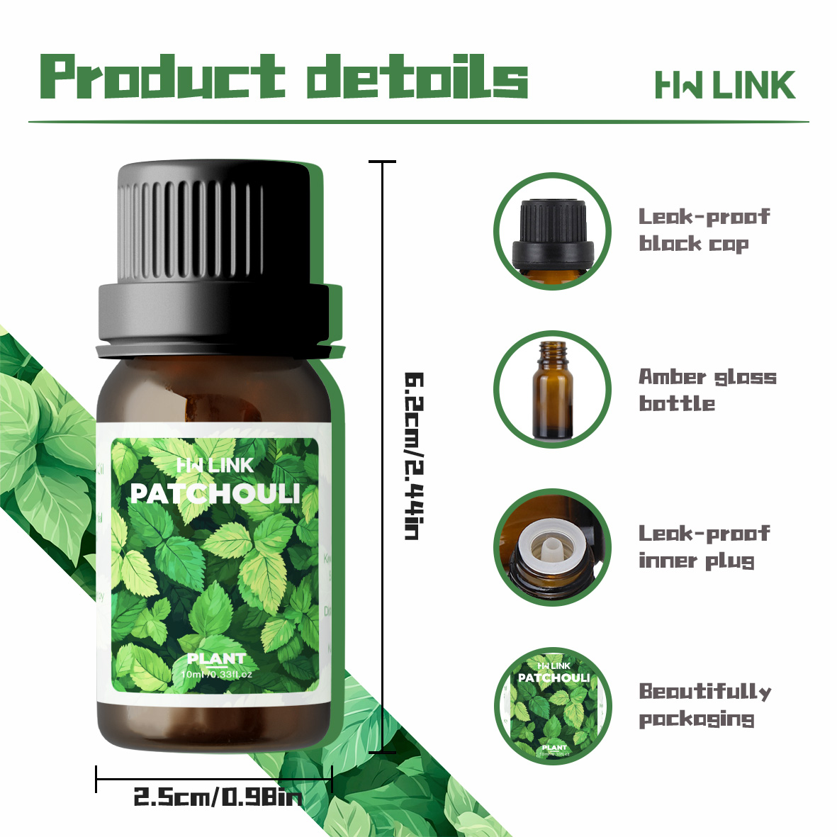10ml Patchouli Ätherische Öle  – Aromatherapy Diffuser Bewertung und Preis