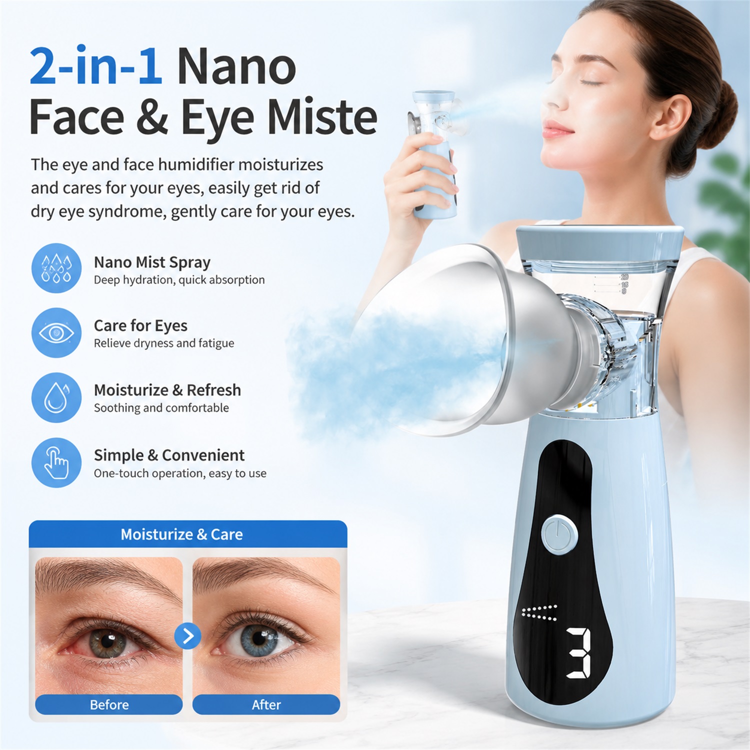 Eye Nano Luftbefeuchter, Verne – Face Steamer Bewertung und Preis