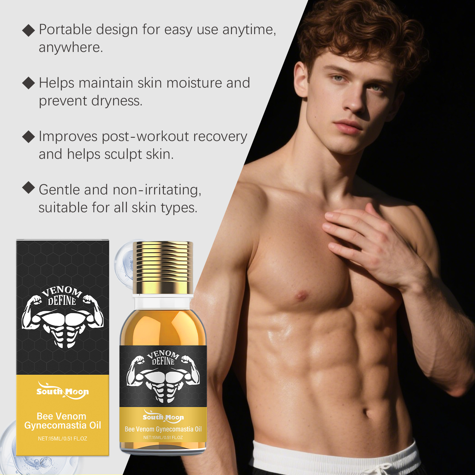 Bee Venom Gynäkomastie Öl Für  – Body Oil Bewertung und Preis