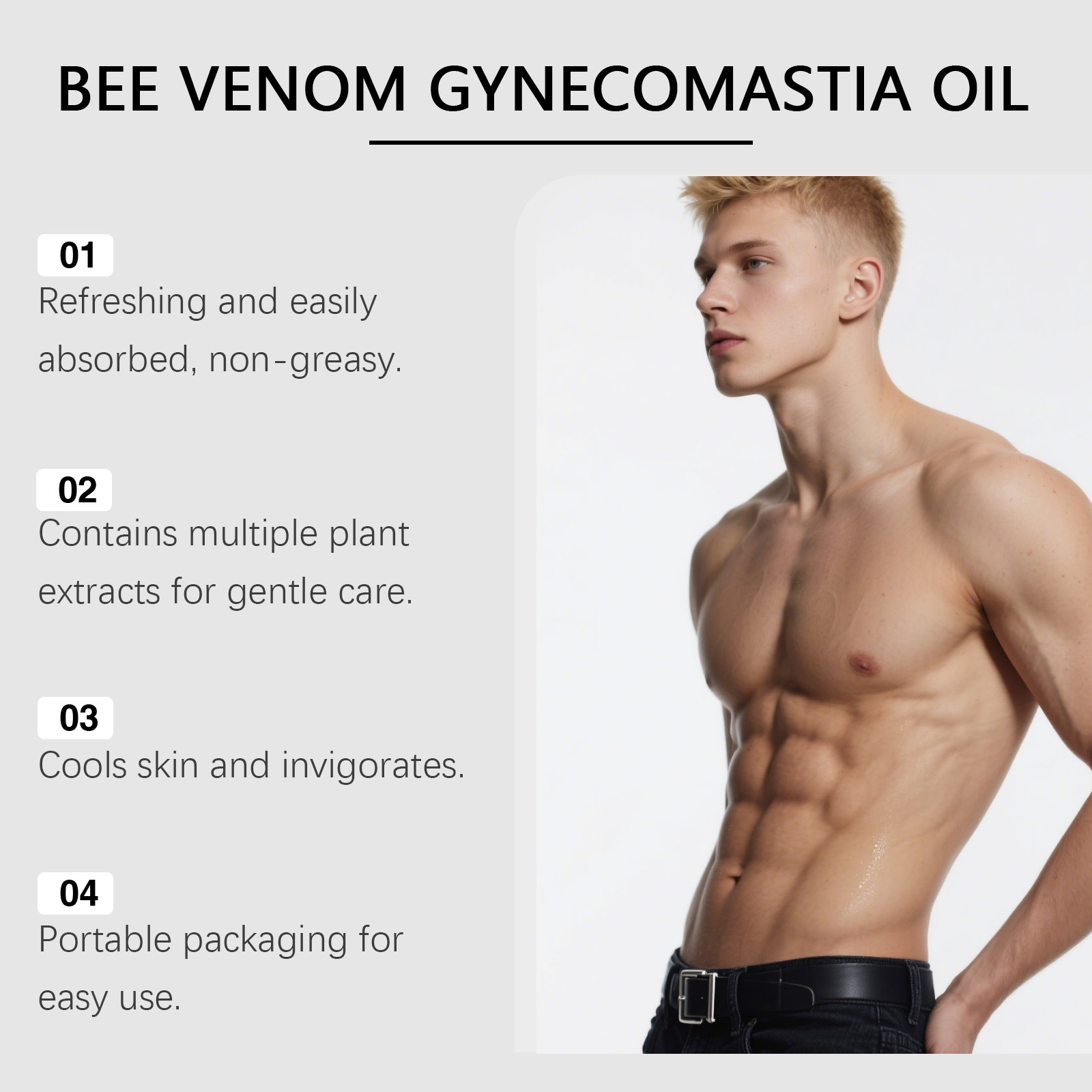 Bee Venom Gynäkomastie Öl Für  – Body Oil Bewertung und Preis