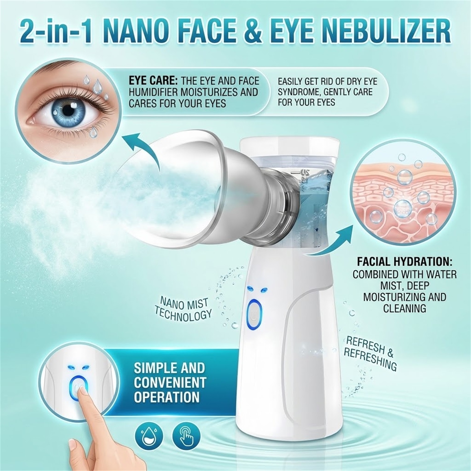 Tragbarer Gesichts-Nano-Zerstä – Face Steamer Bewertung und Preis